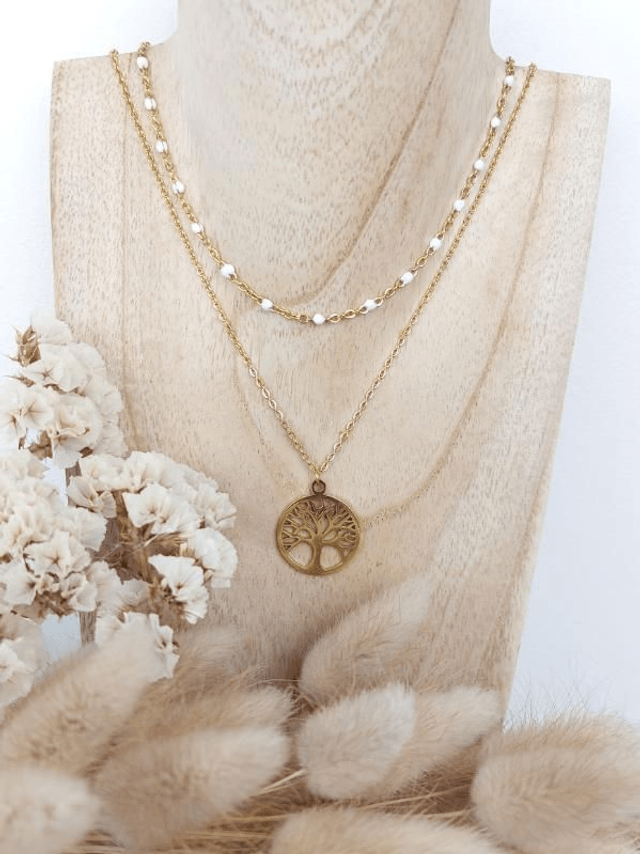 Collier double Arbre de vie