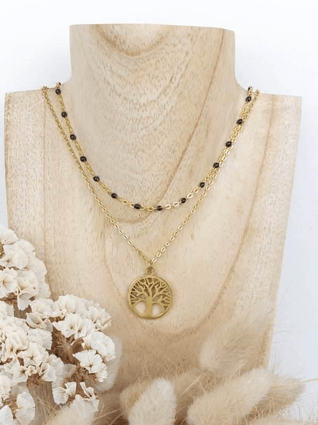 Collier double Arbre de vie