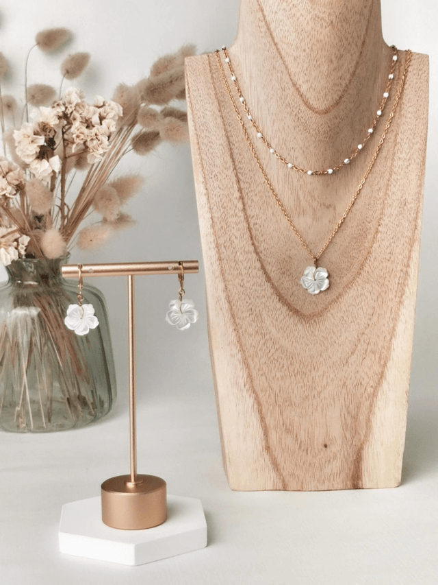 Collier double Flora