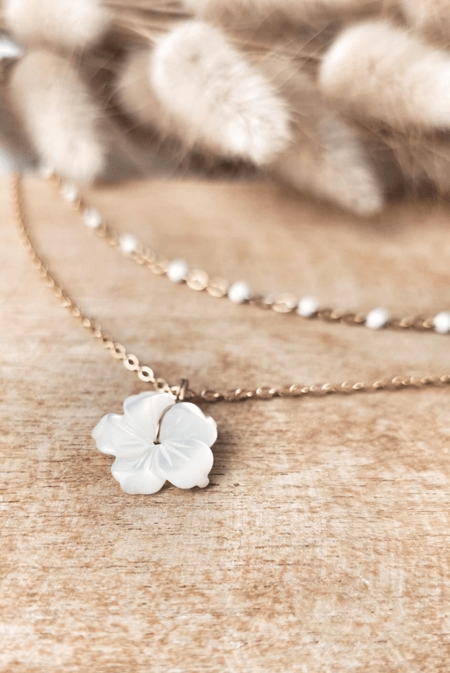 Collier double Flora