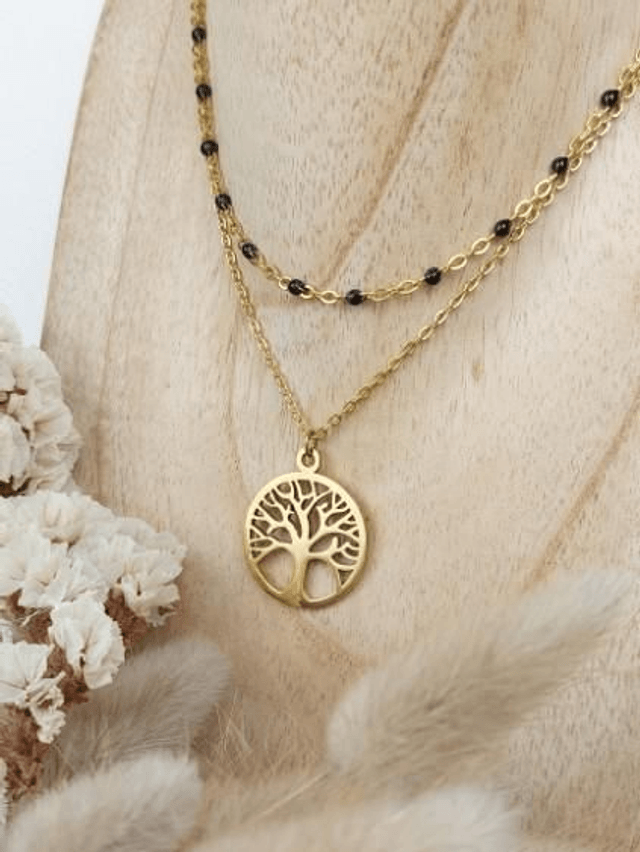 Collier double Arbre de vie