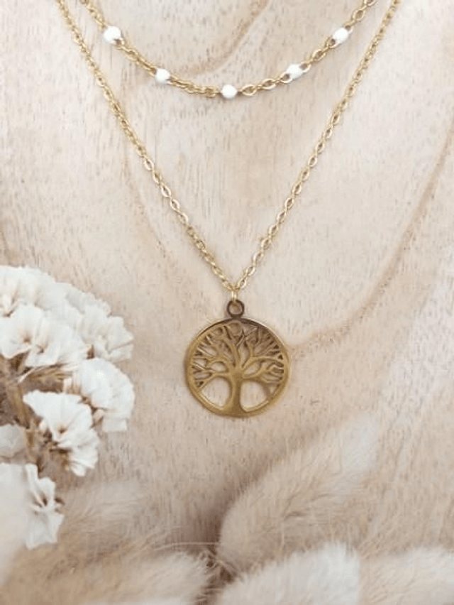 Collier double Arbre de vie