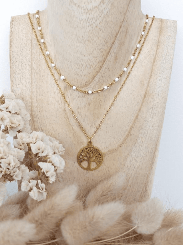 Collier double Arbre de vie