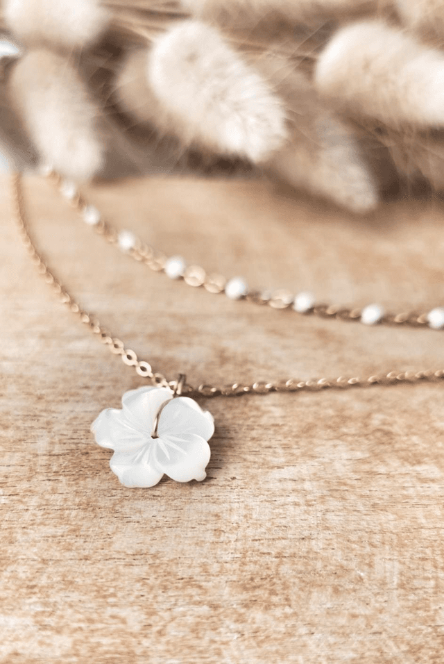 Collier double Flora